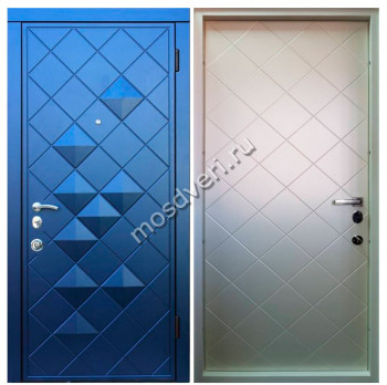 Синие входные двери в квартиру SVK-42 - купить от производителя Мосдвери Синие входные двери в квартиру SVK-42