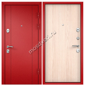 Красная входная дверь в квартиру KVD-11 - купить от производителя Мосдвери Красная входная дверь в квартиру KVD-11