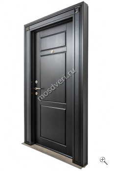 Красивая темная входная дверь КДД-011 - купить от производителя Мосдвери Красивая темная входная дверь КДД-011